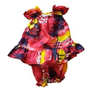 Kalena Fashions Tropical Hawian Dress And Diaper Cover